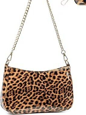 NEW Leopard Print Western Small Shoulder Bag Crossbody Purse with Double Straps